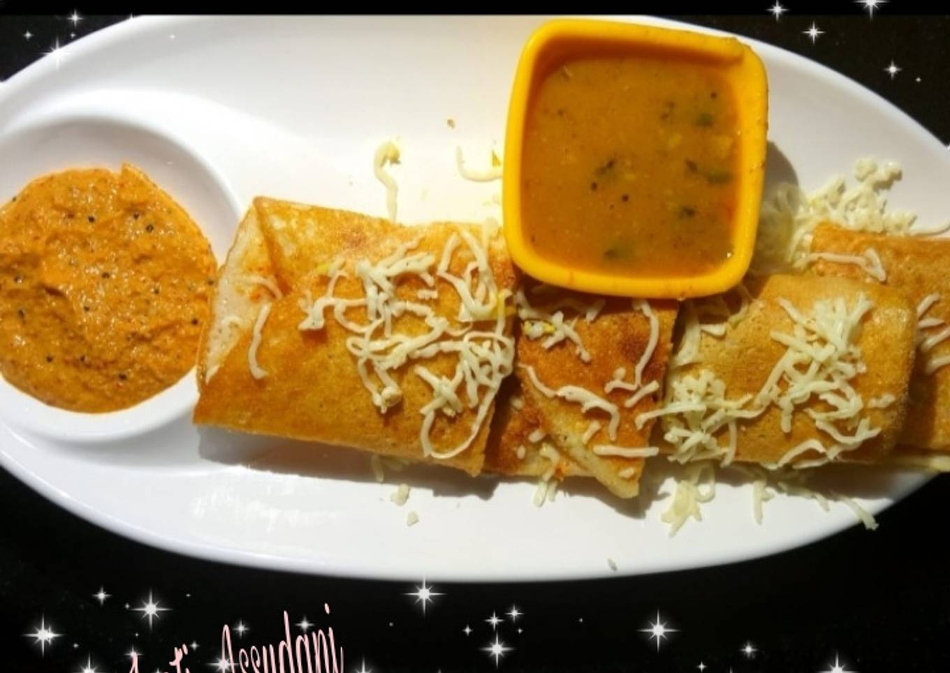Masala Dosa with sambhar