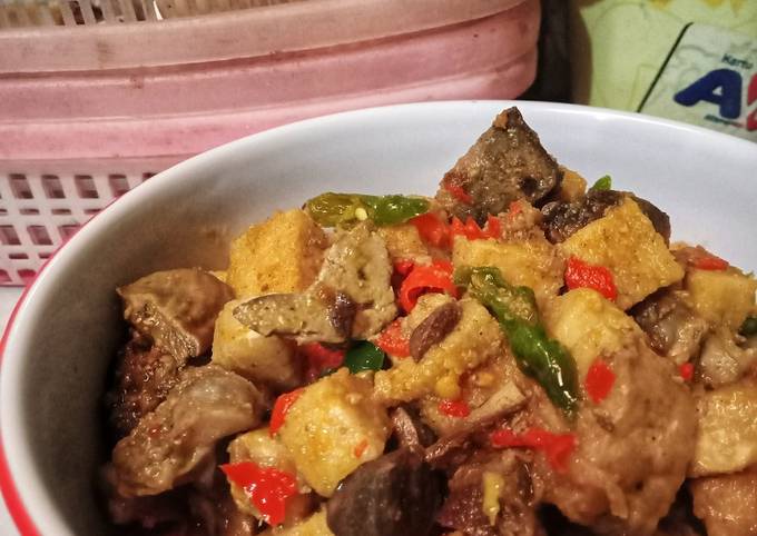 Resep Krengsengan Ati Ampela Dan Tempe Gembus Oleh Mamah Al Cookpad