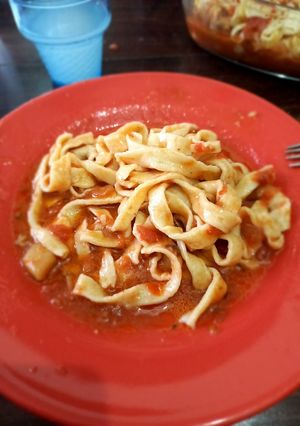 Una foto de Como hacer fideos caseros