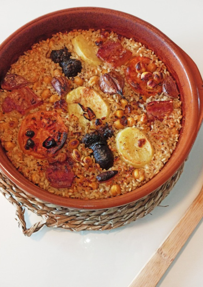 Una foto de Arroz al Horno Valenciano