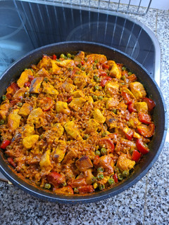 Una foto de Paella de Carne