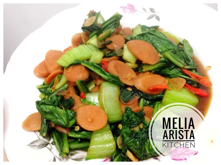 Cara Mudah Membuat Resep Tumis Pokcoy Sosis Anti Ribet, Sempurna