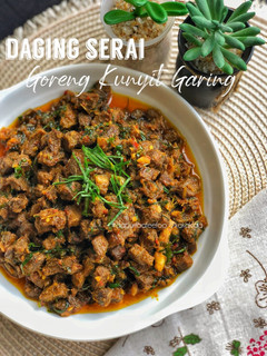 Gambar Daging Serai Goreng Kunyit Garing
