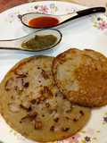 Brown top millet onion uttapam