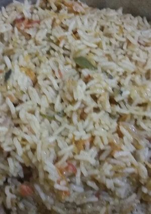 A picture of Pilau rice.