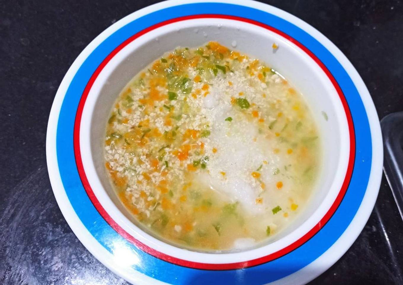Bubur Santan Sup Ayam (MPASI 7m)