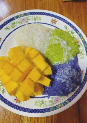 A picture of Three-Color Sticky Rice (Easy Recipe).