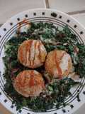 Falafel & steamed spinach