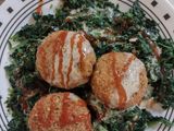Falafel & steamed spinach