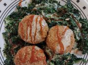 A picture of tahini spinach