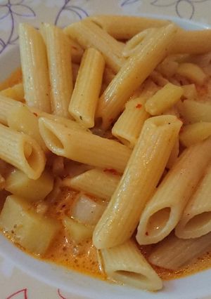 صورة لوصفة معكرونة بدون لحمة ☺ 😘 🍖
