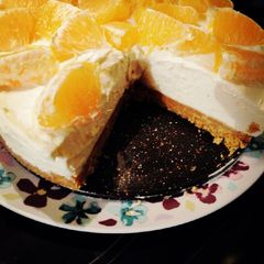 A picture of Zesty Orange cheesecake.