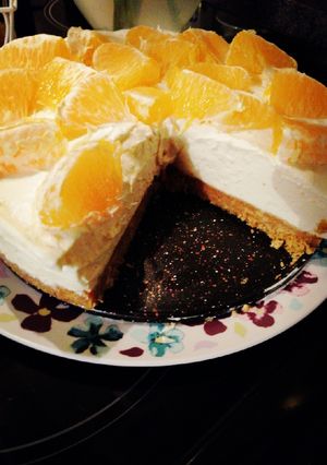 A picture of Zesty Orange cheesecake.