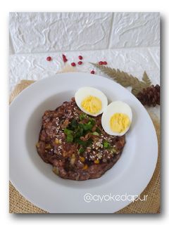 Foto resep Bubur beras hitam full nutrition dengan rice cooker!