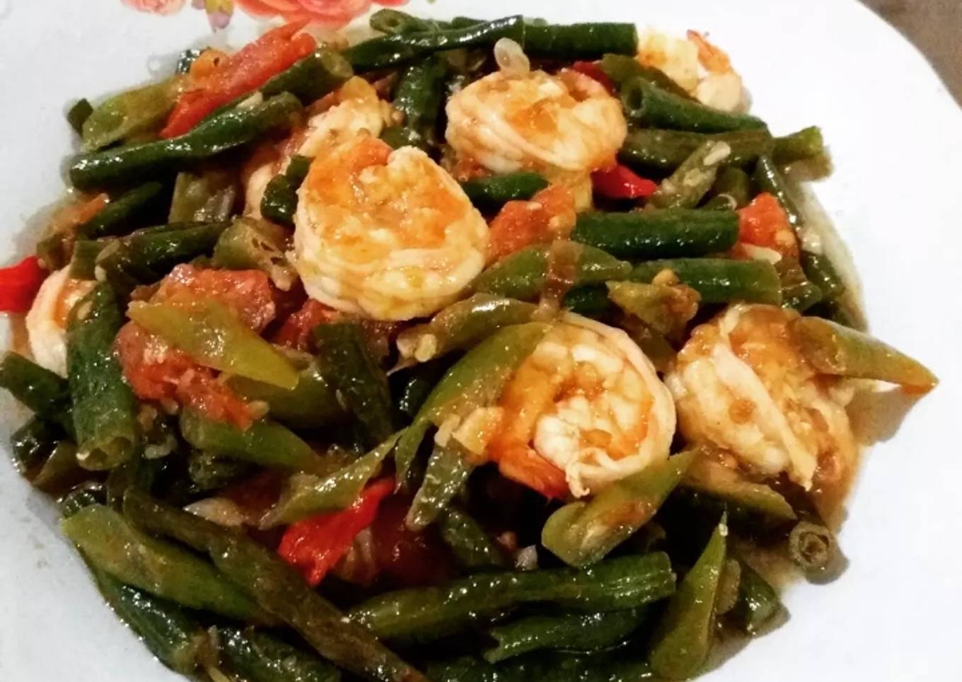 Tumis Udang Ijo-Ijo Seger