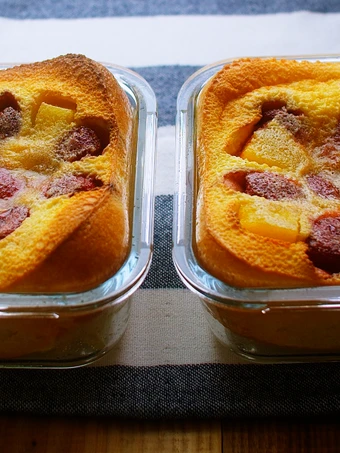 Easy Way Make Chewy Baked Custard / Strawberry and Pineapple Clafoutis which Delicious