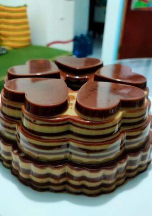 Foto resep Puding Coklat Lapis Kopi