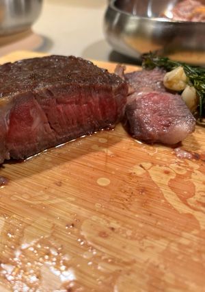 A picture of Costco Ribeye Steak.