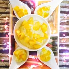 A picture of Mango srikhand.