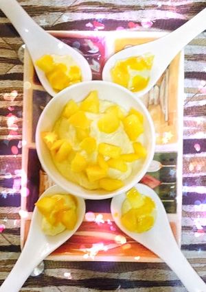 A picture of Mango srikhand.
