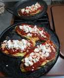Huaraches de nopal con huevo