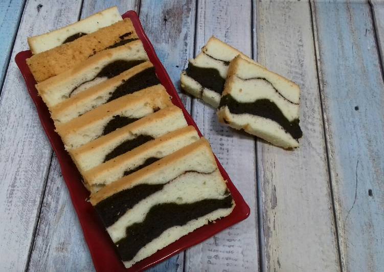 Chiffon Zebra putih telur