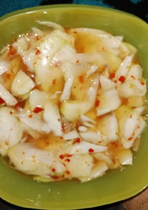 Foto resep Asinan Mangga Muda tanpa Cuka.