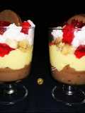 Vanilla Custard With Chocolate And Jelly Trifle Pudding