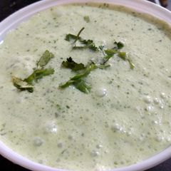 A picture of Coriander raita.