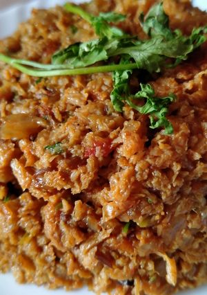 A picture of Vegetarian soya keema.