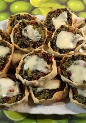 Una foto de Canastitas de verdura y ricota