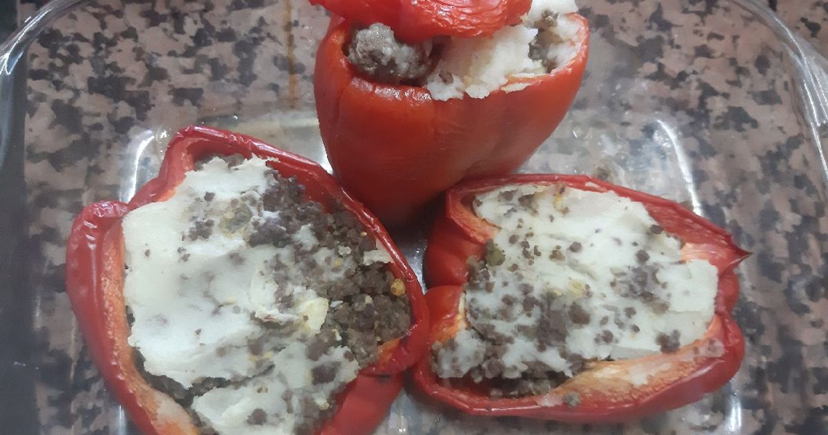 Morrones Rojos Rellenos Receta de Virginia Rivero 🇺🇾- Cookpad