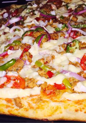 A picture of Homemade pizza 🍕.