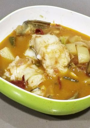 Una foto de Guiso de bacalao y alcachofas