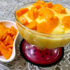 A picture of Mango Shrikhand.