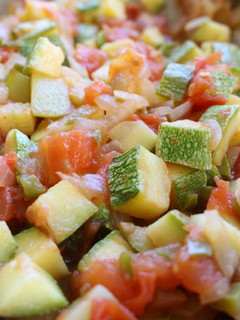 Una foto de Calabacitas a la mexicana con chorizo argentino