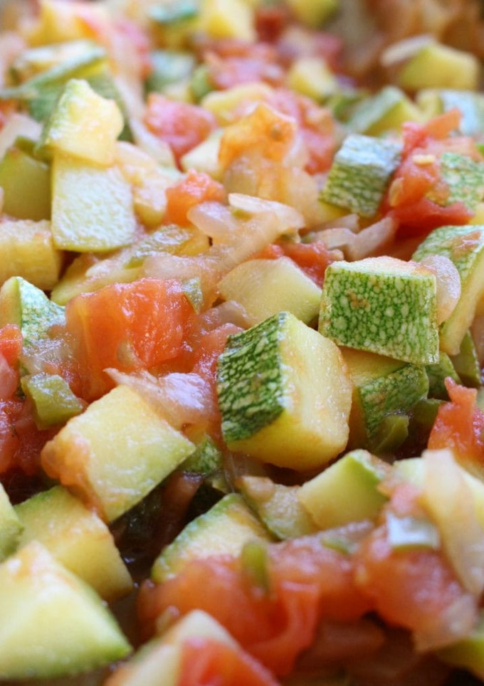 Una foto de Calabacitas a la mexicana con chorizo argentino