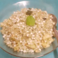 A picture of Hariyali Sabudana Khichdi.
