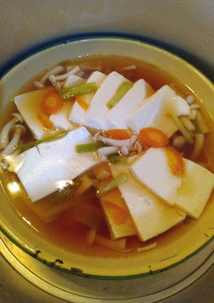 Foto resep Tahu kukus jamur shimeji putih