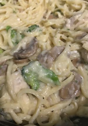 Foto resep Fettuccine Carbonara Alfredo