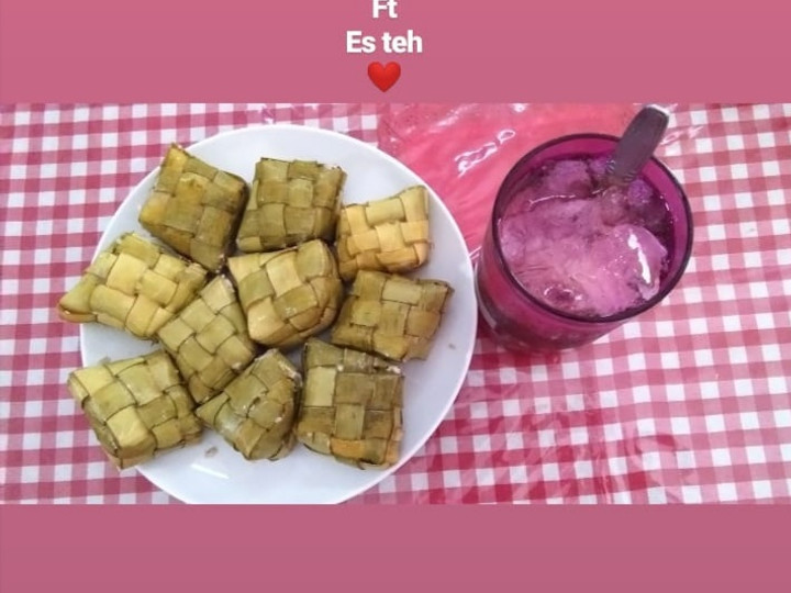 Resep: Ketupat Gurih ft Es Lemon Tea Simpel