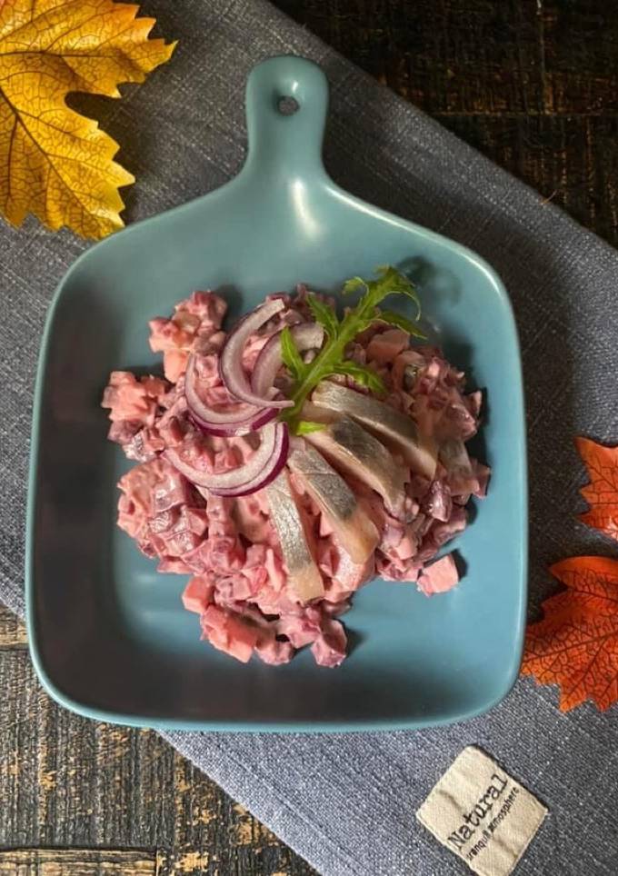 Німецький оселедцевий салат