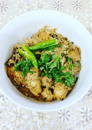 A picture of Dhaniya Paneer.