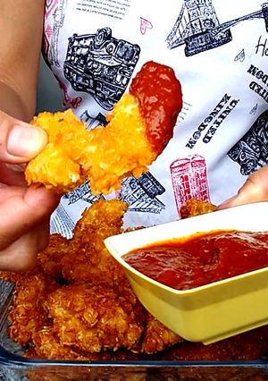 Una foto de Increíbles Nuggets de Pollo 🐔..... Rápidos, sanos y Ricos