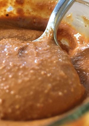 Une photo de Purée d'oléagineux (amande, cacahuète, noisette, cajou, etc.)