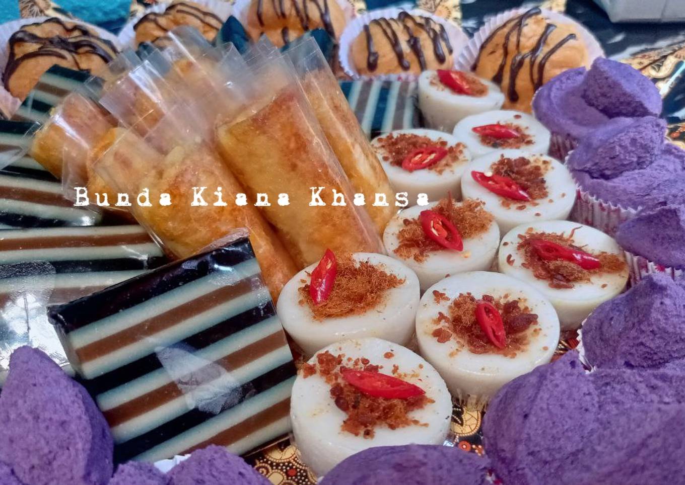 Kue Talam Abon (isian kue tampah / sanck box gurih)