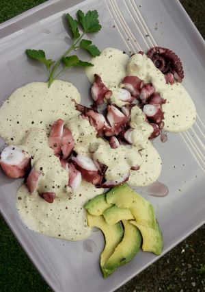Una foto de Pulpo al olivo