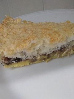 Una foto de Coconut postre rico y fácil