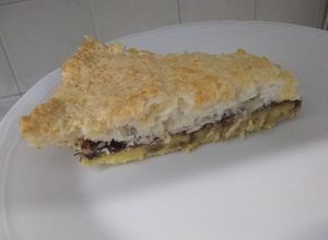 Una foto de Coconut postre rico y fácil