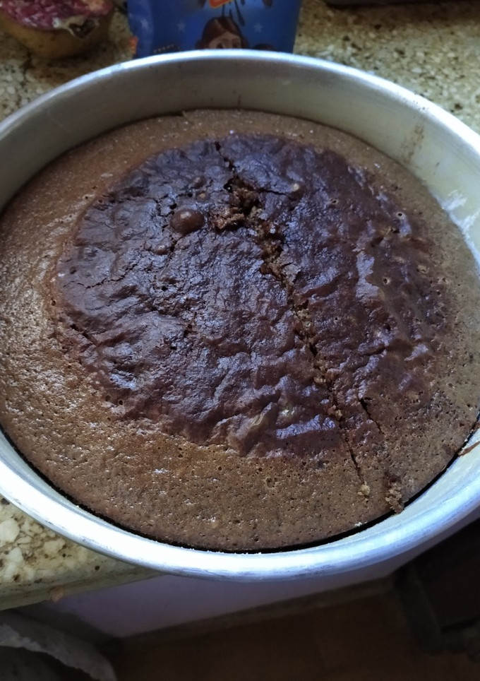 Una foto de Bizcochuelo de chocolate fácil y económico